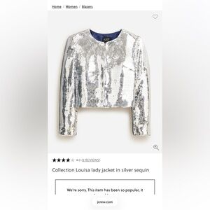 NWOT J. Crew Collection Crop Fit Jacket